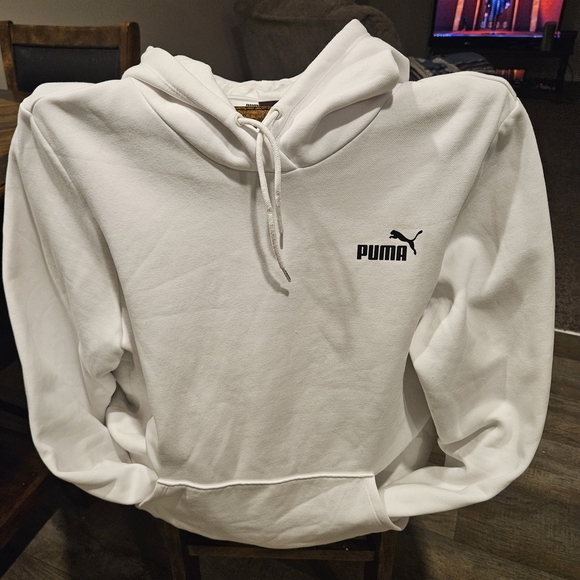 Puma Tops - PUMA Men's Classic White Hoodie